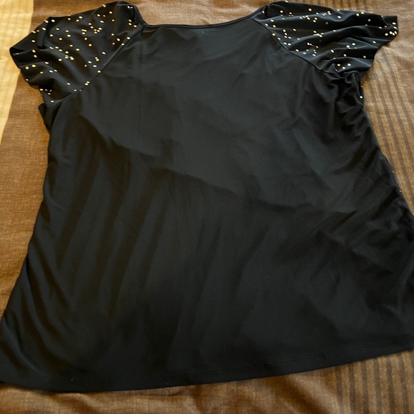 XL Black & Gold Elementz Blouse - Picture 2 of 3